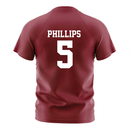 Troy - NCAA Women's Soccer : Hailey Phillips - Cardinal Red Soccer Jersey-1