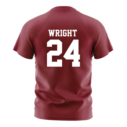 Troy - NCAA Women's Soccer : Riley Wright - Cardinal Red Soccer Jersey-1