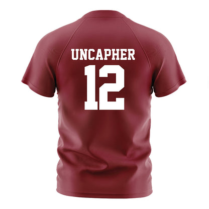 Troy - NCAA Women's Soccer : Alaina Uncapher - Cardinal Red Soccer Jersey-1
