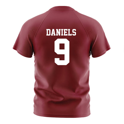 Troy - NCAA Women's Soccer : Jiselle Daniels - Cardinal Red Soccer Jersey-1