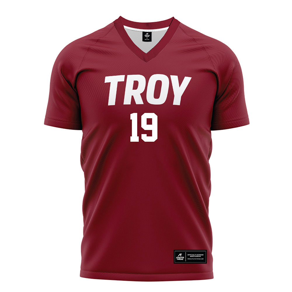 Troy - NCAA Women's Soccer : Danielle Trovato - Cardinal Red Soccer Jersey-0