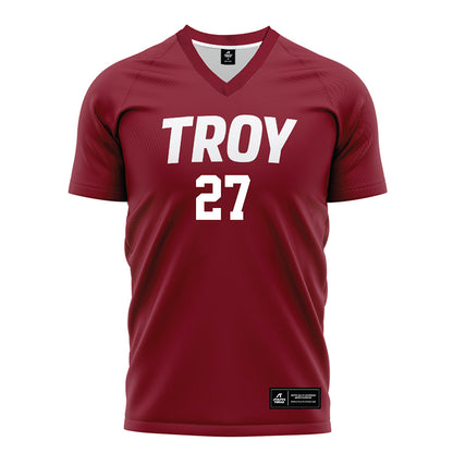 Troy - NCAA Women's Soccer : Elsa Stedman - Cardinal Red Soccer Jersey-0
