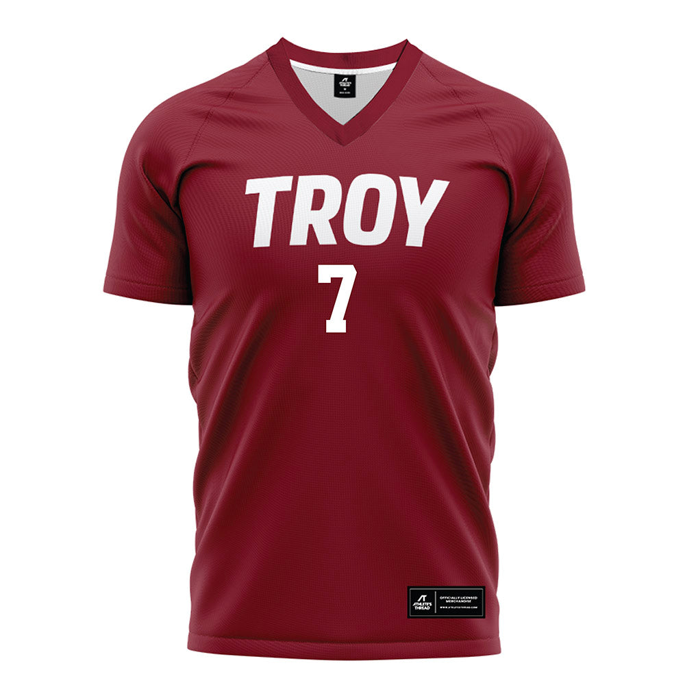 Troy - NCAA Women's Soccer : Sofia Sasan - Cardinal Red Soccer Jersey-0