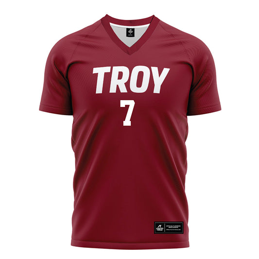 Troy - NCAA Women's Soccer : Sofia Sasan - Cardinal Red Soccer Jersey-0