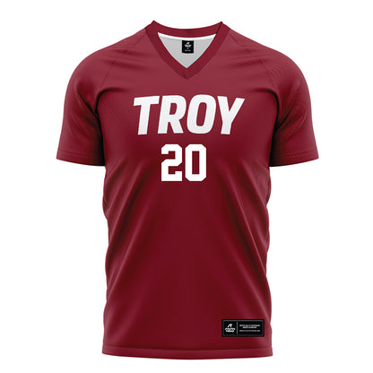 Troy - NCAA Women's Soccer : Brooke Slater - Cardinal Red Soccer Jersey-0