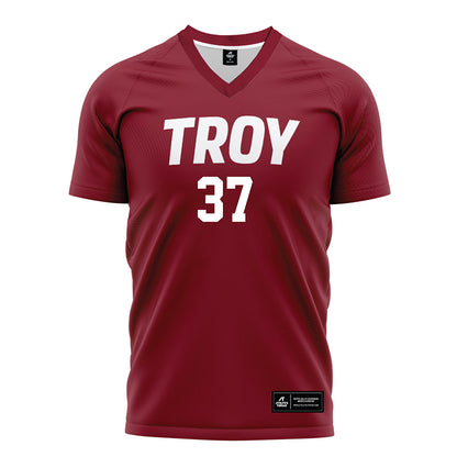 Troy - NCAA Women's Soccer : Melanie Oldner - Cardinal Red Soccer Jersey-0