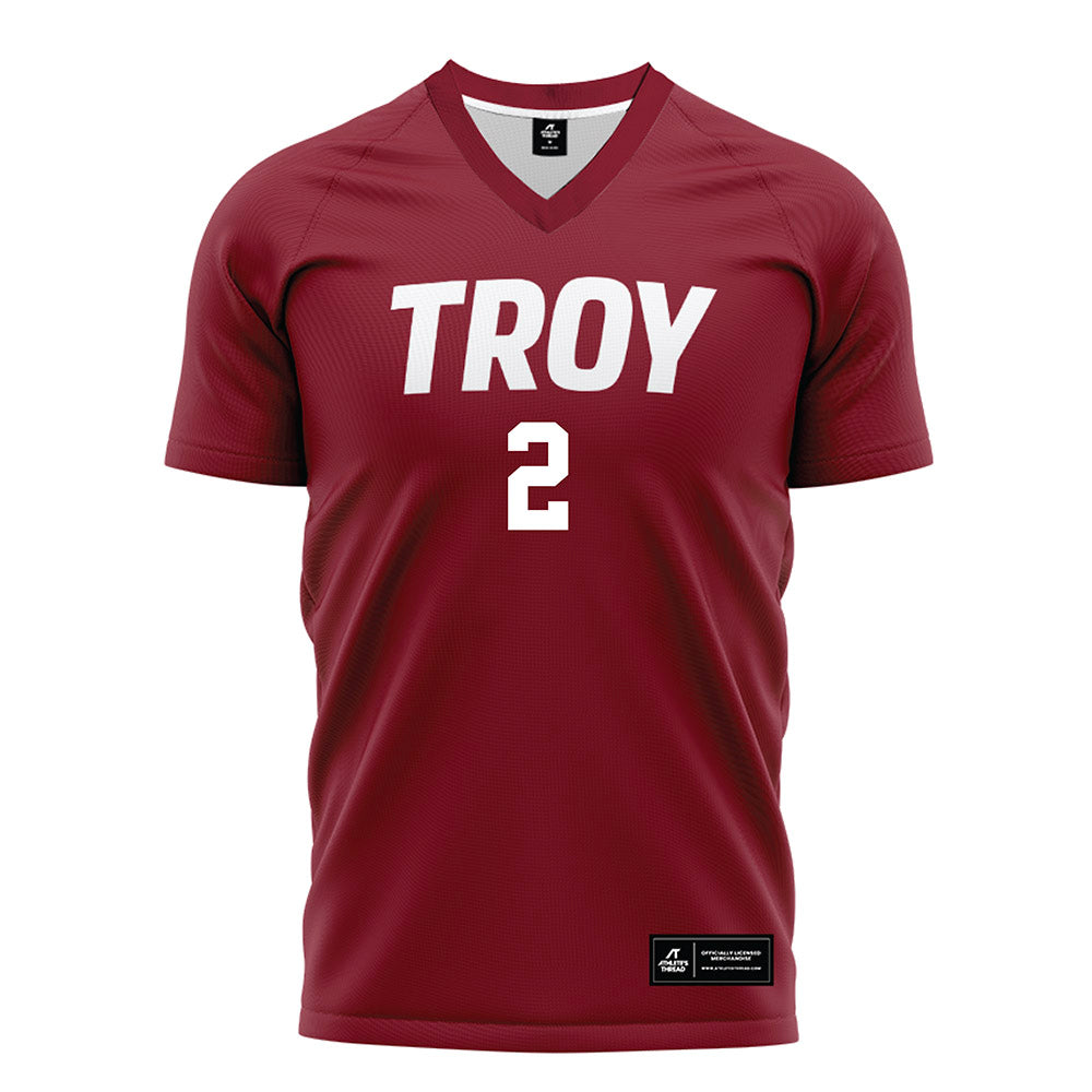 Troy - NCAA Women's Soccer : Tatum Tishler - Cardinal Red Soccer Jersey-0