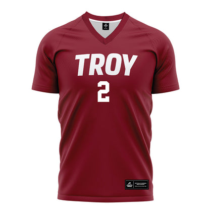 Troy - NCAA Women's Soccer : Tatum Tishler - Cardinal Red Soccer Jersey-0
