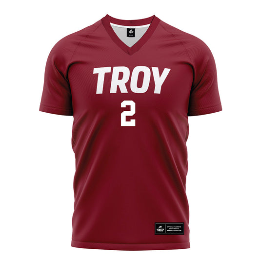 Troy - NCAA Women's Soccer : Tatum Tishler - Cardinal Red Soccer Jersey-0