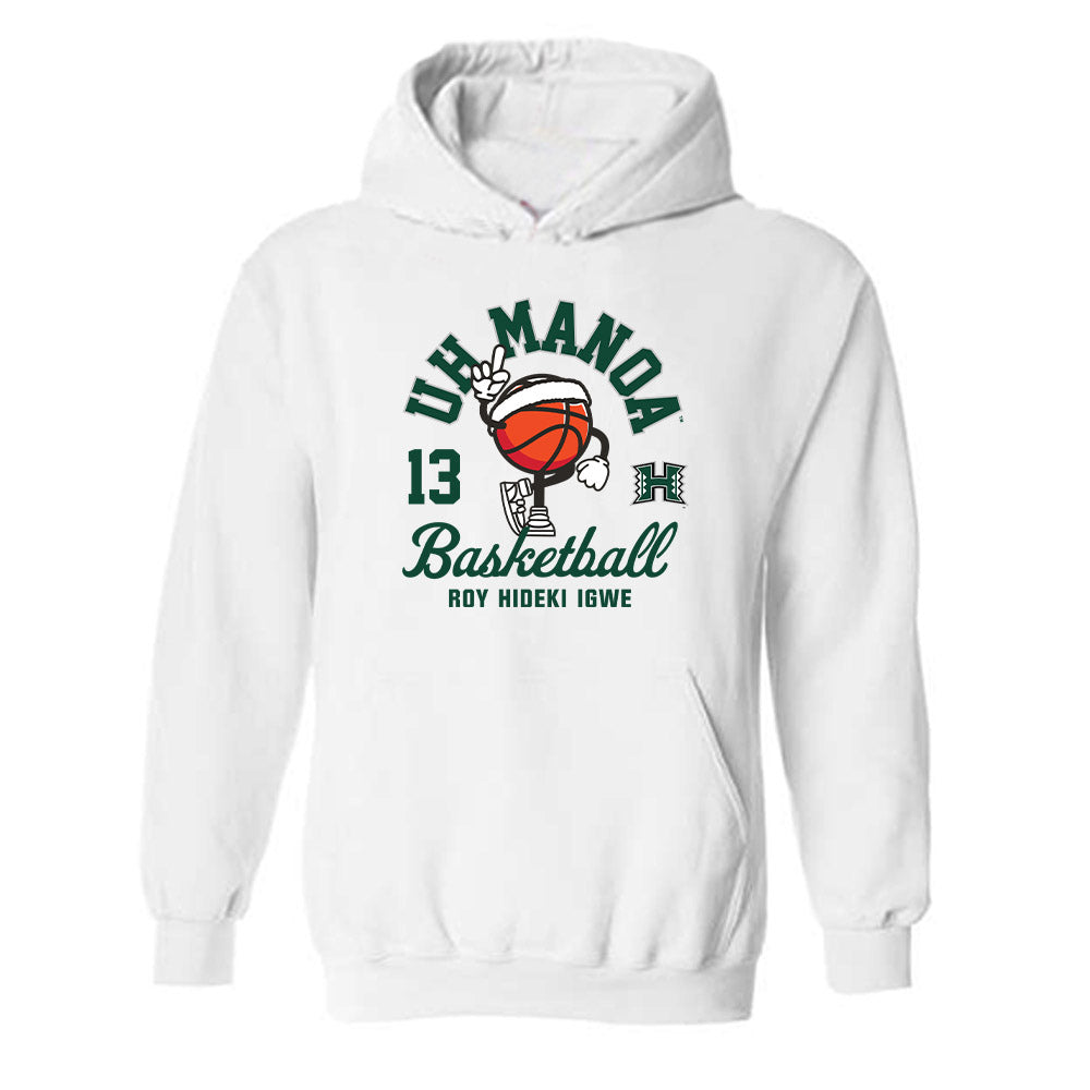 Hawaii - NCAA Men's Basketball : Roy Hideki Igwe - Fashion Shersey Hooded Sweatshirt