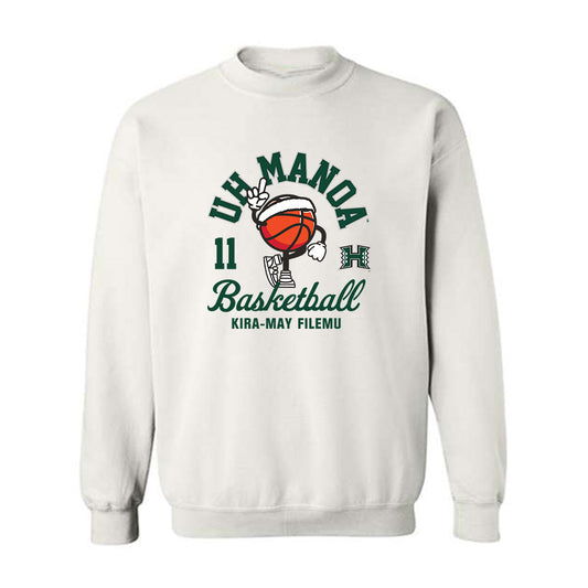 Hawaii - NCAA Women's Basketball : Kira-May Filemu - Fashion Shersey Crewneck Sweatshirt