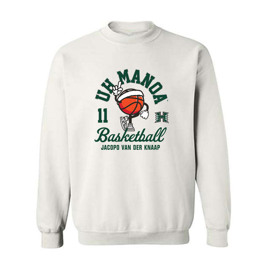 Hawaii - NCAA Men's Basketball : Jacopo Van der Knaap - Fashion Shersey Crewneck Sweatshirt