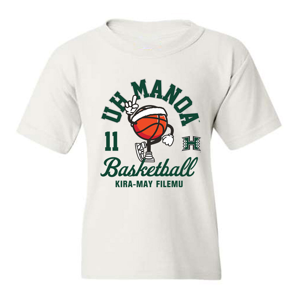 Hawaii - NCAA Women's Basketball : Kira-May Filemu - Fashion Shersey Youth T-Shirt