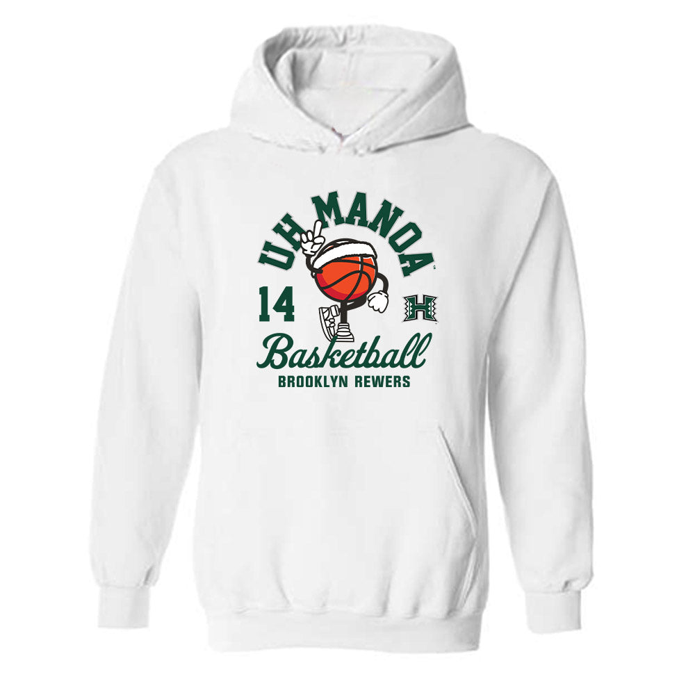 Hawaii - NCAA Women's Basketball : Brooklyn Rewers - Fashion Shersey Hooded Sweatshirt-0