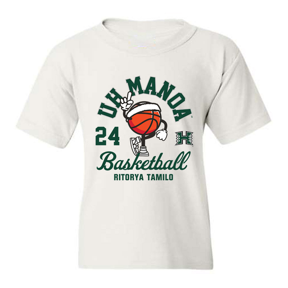 Hawaii - NCAA Women's Basketball : Ritorya Tamilo - Fashion Shersey Youth T-Shirt