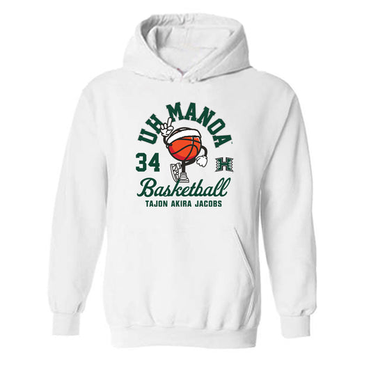 Hawaii - NCAA Men's Basketball : Tajon Akira Jacobs - Fashion Shersey Hooded Sweatshirt