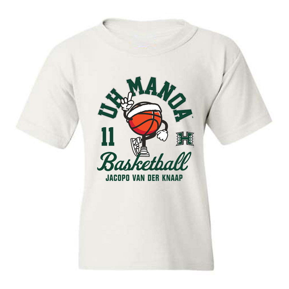 Hawaii - NCAA Men's Basketball : Jacopo Van der Knaap - Fashion Shersey Youth T-Shirt