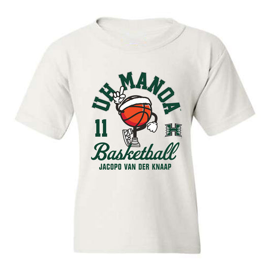 Hawaii - NCAA Men's Basketball : Jacopo Van der Knaap - Fashion Shersey Youth T-Shirt