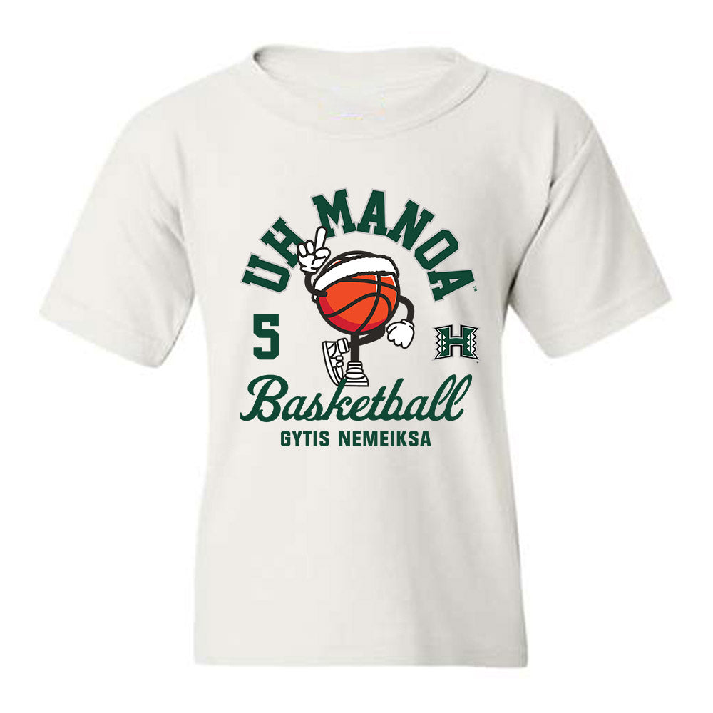 Hawaii - NCAA Men's Basketball : Gytis Nemeiksa - Fashion Shersey Youth T-Shirt