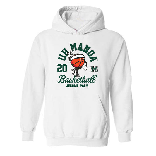 Hawaii - NCAA Men's Basketball : Jerome Palm - Fashion Shersey Hooded Sweatshirt