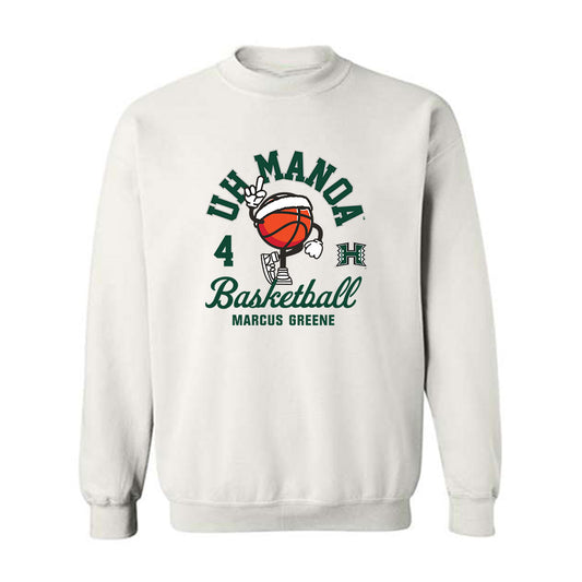 Hawaii - NCAA Men's Basketball : Marcus Greene - Fashion Shersey Crewneck Sweatshirt