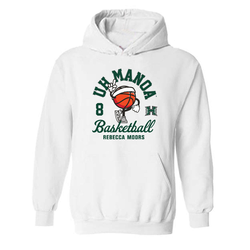 Hawaii - NCAA Women's Basketball : Rebecca Moors - Fashion Shersey Hooded Sweatshirt