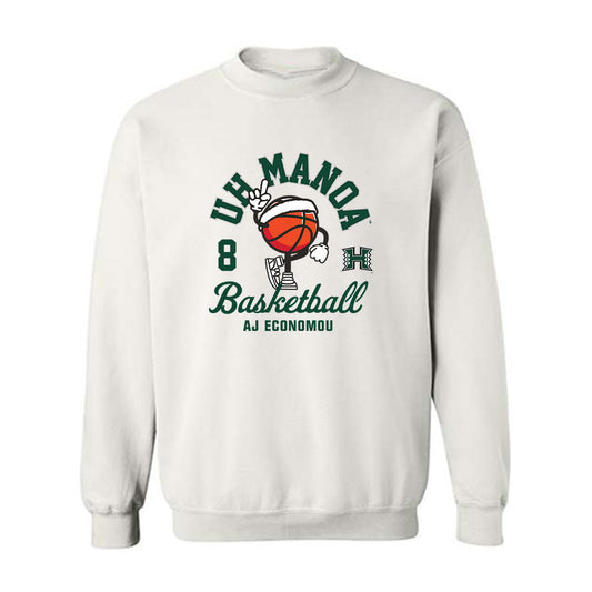 Hawaii - NCAA Men's Basketball : AJ Economou - Fashion Shersey Crewneck Sweatshirt