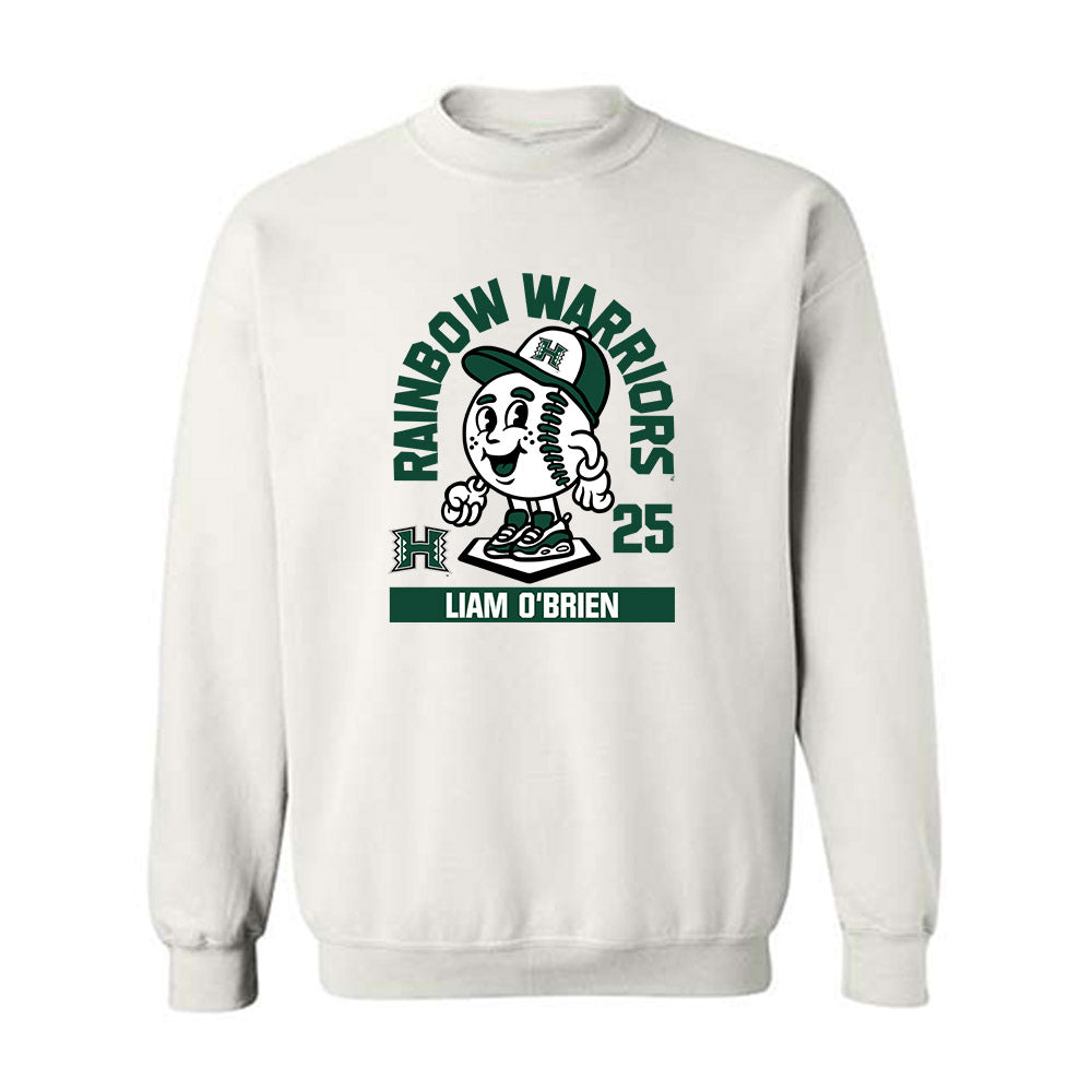 Hawaii - NCAA Baseball : Liam O'Brien - Fashion Shersey Crewneck Sweatshirt