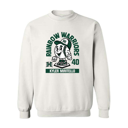 Hawaii - NCAA Baseball : Kyler Miritello - Fashion Shersey Crewneck Sweatshirt