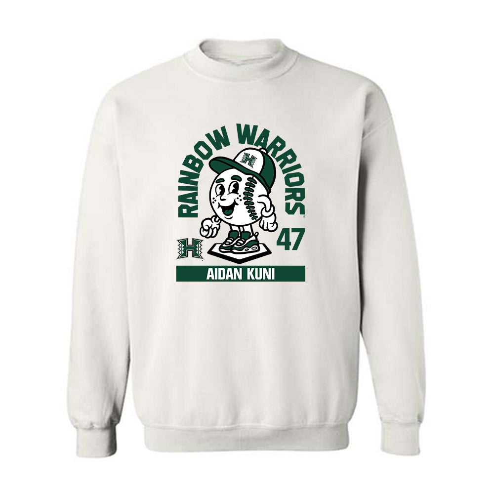 Hawaii - NCAA Baseball : Aidan Kuni - Fashion Shersey Crewneck Sweatshirt-0