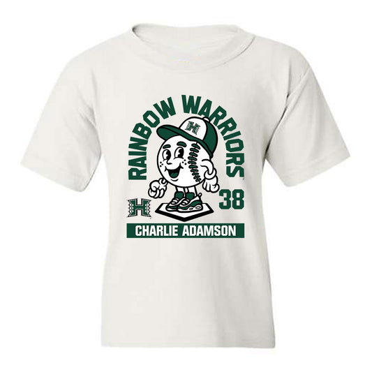 Hawaii - NCAA Baseball : Charlie Adamson - Fashion Shersey Youth T-Shirt-0