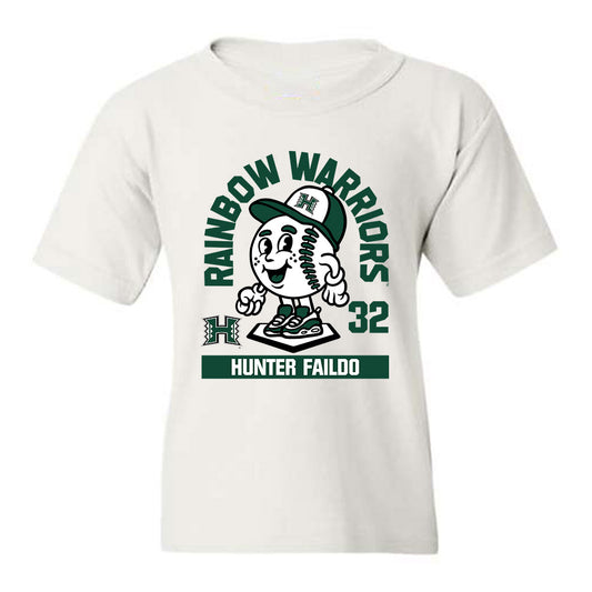 Hawaii - NCAA Baseball : Hunter Faildo - Fashion Shersey Youth T-Shirt