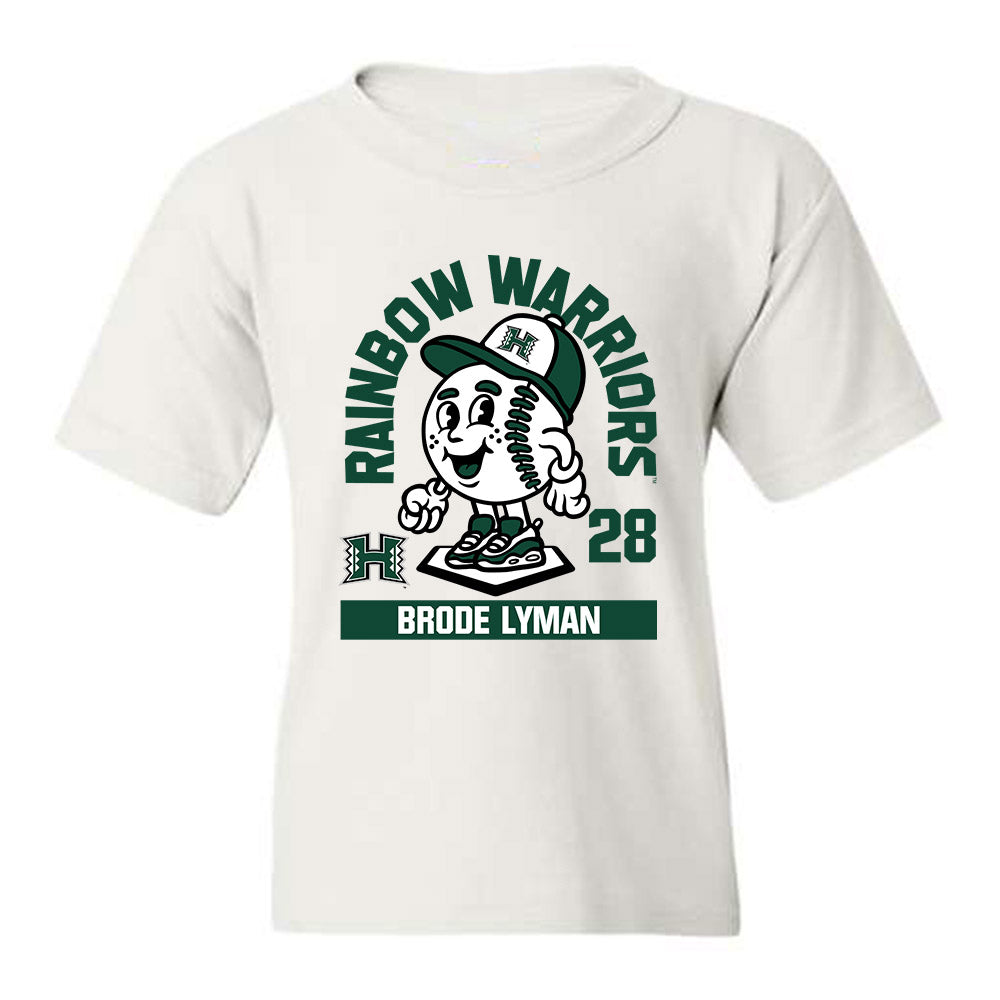 Hawaii - NCAA Baseball : Brode Lyman - Fashion Shersey Youth T-Shirt