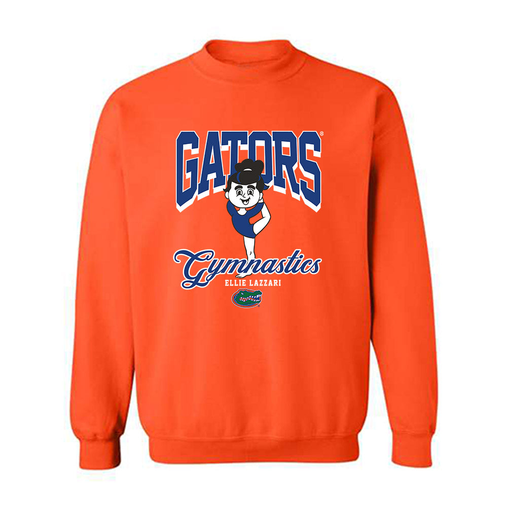 Florida - NCAA Women's Gymnastics : Ellie Lazzari - Fashion Shersey Crewneck Sweatshirt-0