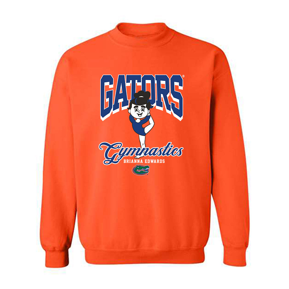 Florida - NCAA Women's Gymnastics : Brianna Edwards - Fashion Shersey Crewneck Sweatshirt-0
