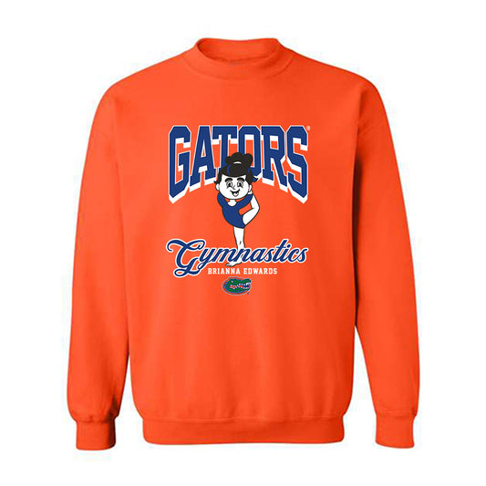 Florida - NCAA Women's Gymnastics : Brianna Edwards - Fashion Shersey Crewneck Sweatshirt-0