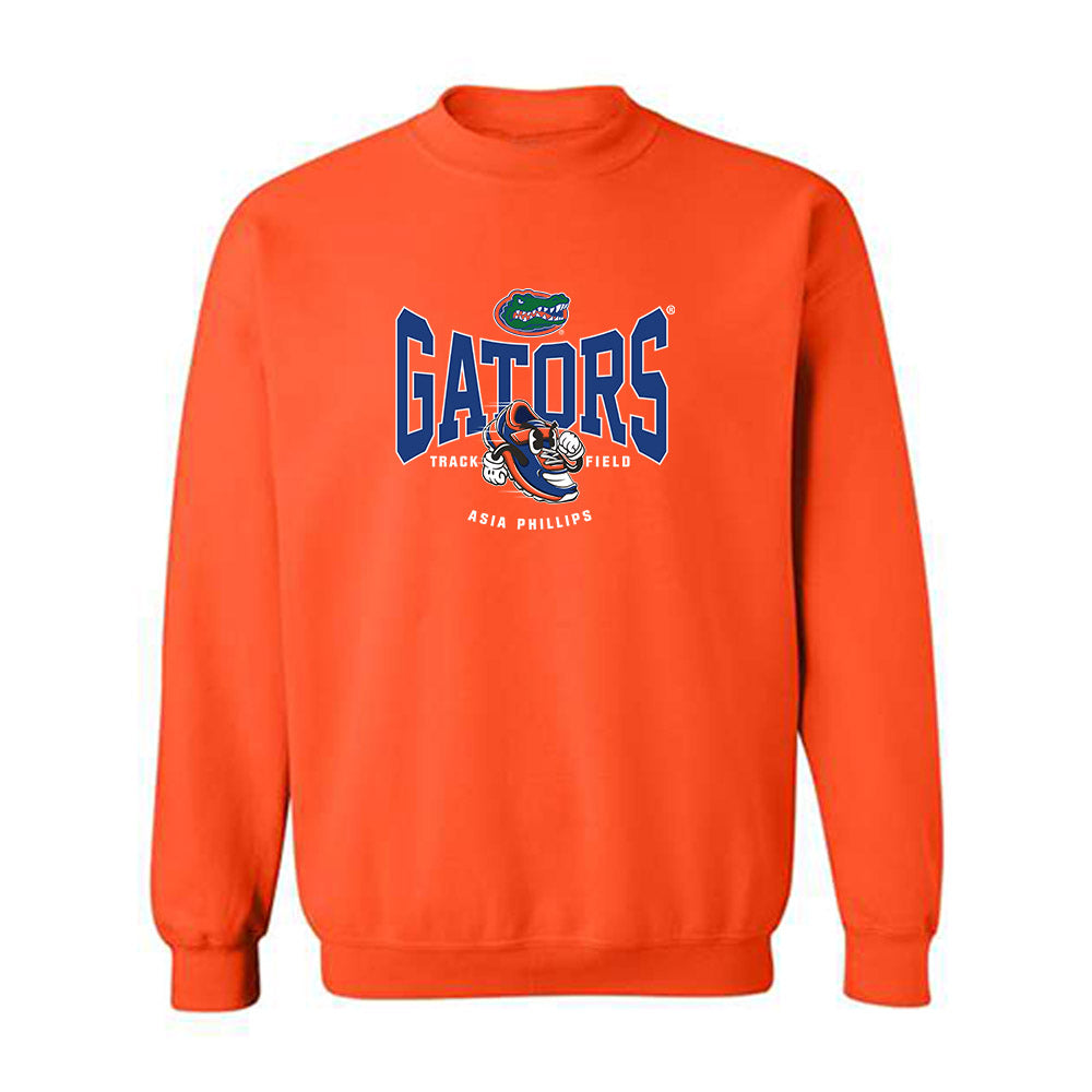 Florida - NCAA Women's Track & Field : Asia Phillips - Fashion Shersey Crewneck Sweatshirt