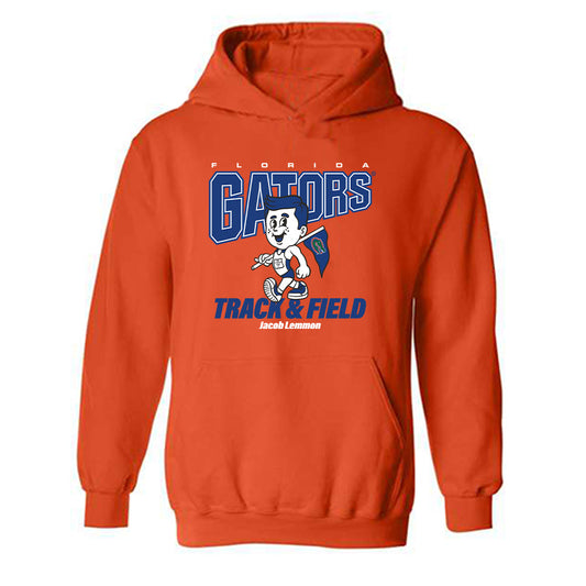 Florida - NCAA Men's Track & Field : Jacob Lemmon - Fashion Shersey Hooded Sweatshirt