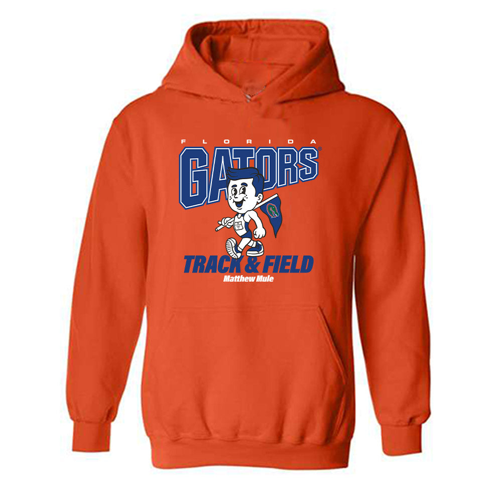 Florida - NCAA Men's Track & Field : Matthew Mule - Fashion Shersey Hooded Sweatshirt-0