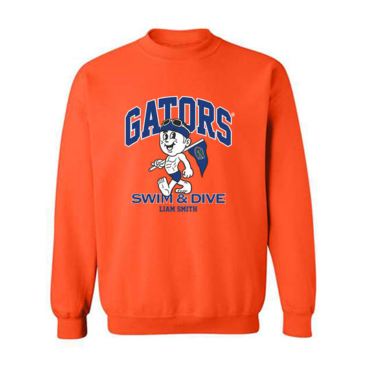 Florida - NCAA Men's Swimming & Diving : Liam Smith - Fashion Shersey Crewneck Sweatshirt-0