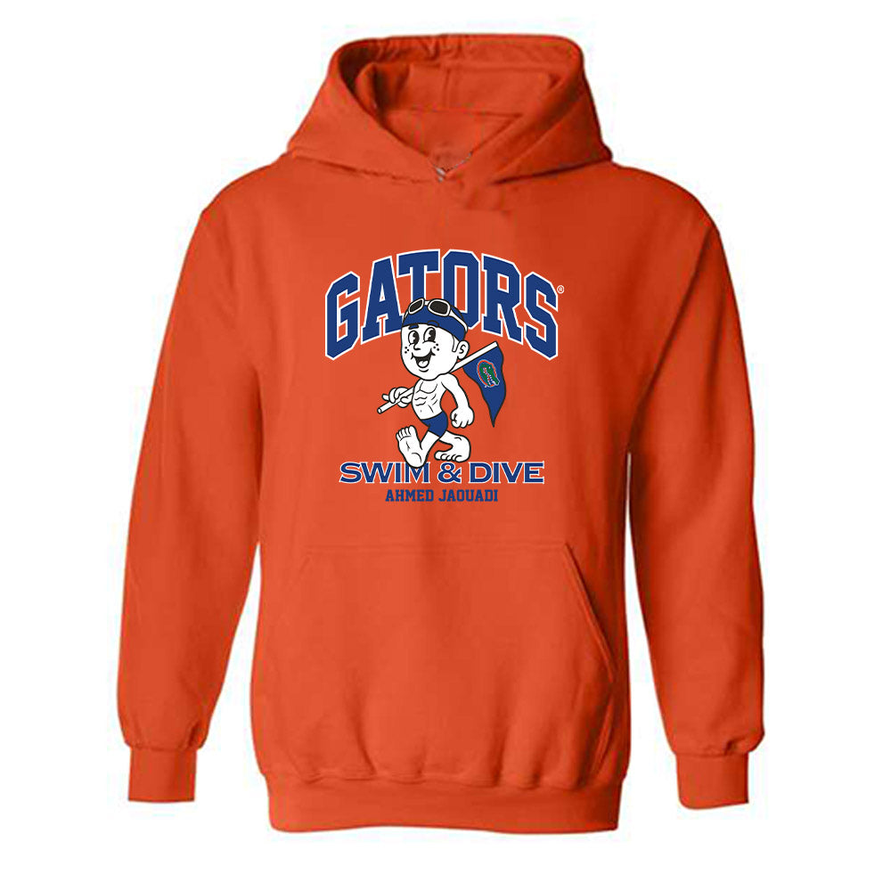 Florida - NCAA Men's Swimming & Diving : Ahmed Jaouadi - Fashion Shersey Hooded Sweatshirt-0
