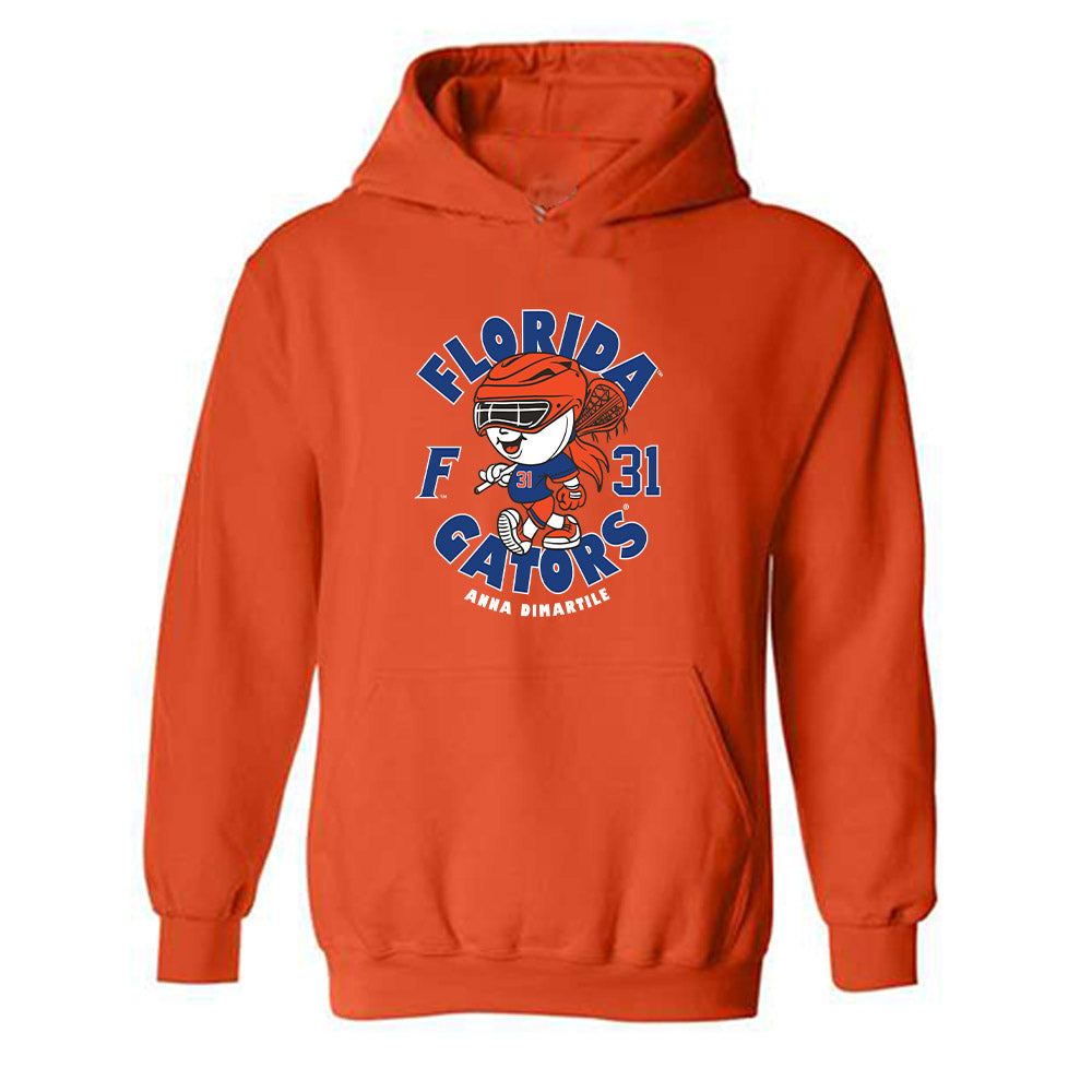 Florida - NCAA Women's Lacrosse : Anna DiMartile - Fashion Shersey Hooded Sweatshirt-0