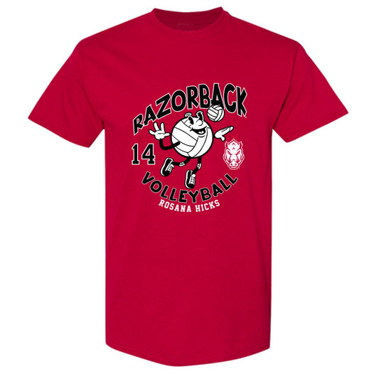 Arkansas - NCAA Women's Volleyball : Rosana Hicks - Fashion Shersey T-Shirt-0