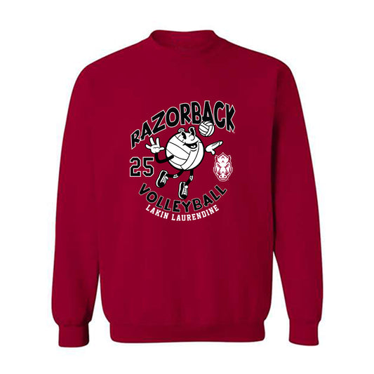 Arkansas - NCAA Women's Volleyball : Lakin Laurendine - Fashion Shersey Crewneck Sweatshirt-0