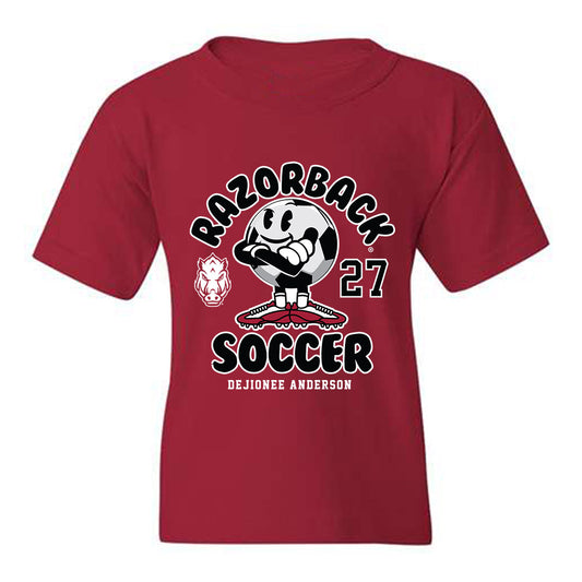 Arkansas - NCAA Women's Soccer : Dejionee Anderson - Fashion Shersey Youth T-Shirt