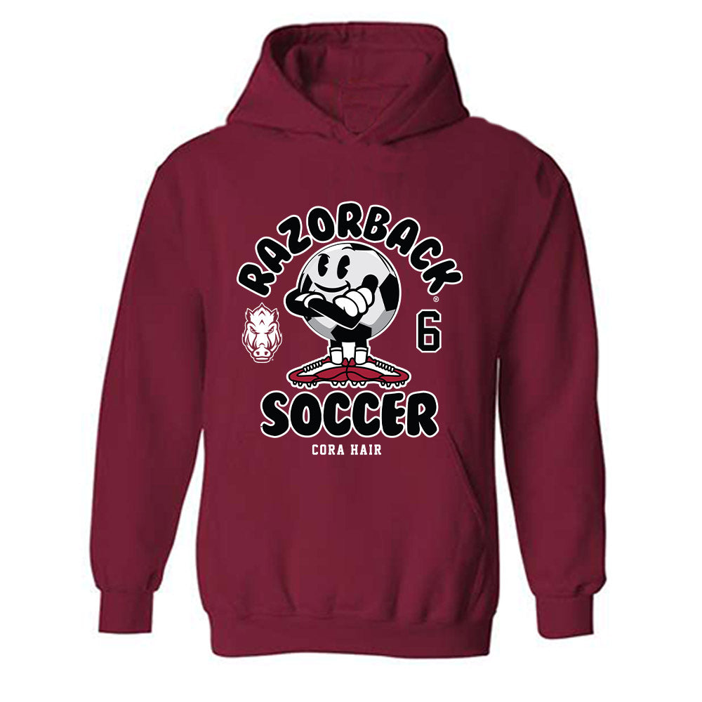 Arkansas - NCAA Women's Soccer : Cora Hair - Fashion Shersey Hooded Sweatshirt