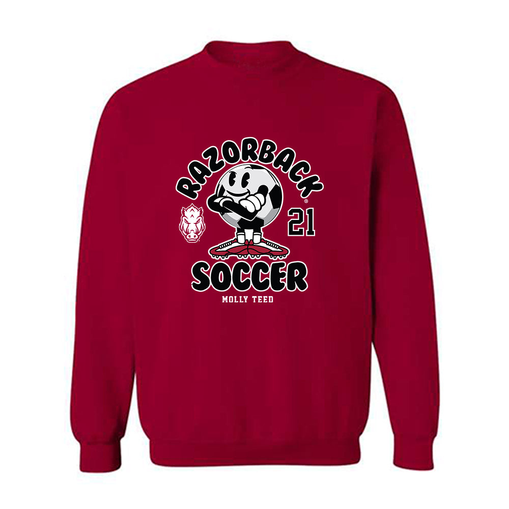 Arkansas - NCAA Women's Soccer : Molly Teed - Fashion Shersey Crewneck Sweatshirt-0