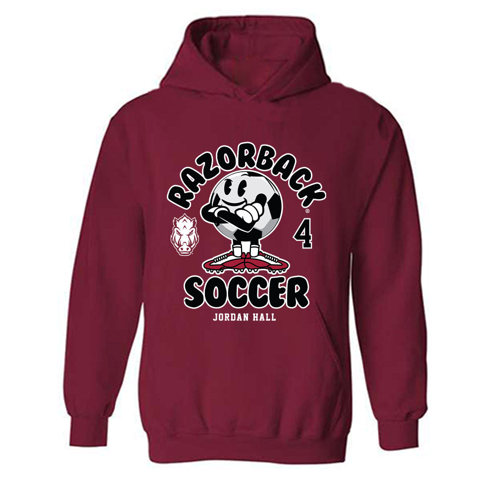 Arkansas - NCAA Women's Soccer : Jordan Hall - Fashion Shersey Hooded Sweatshirt