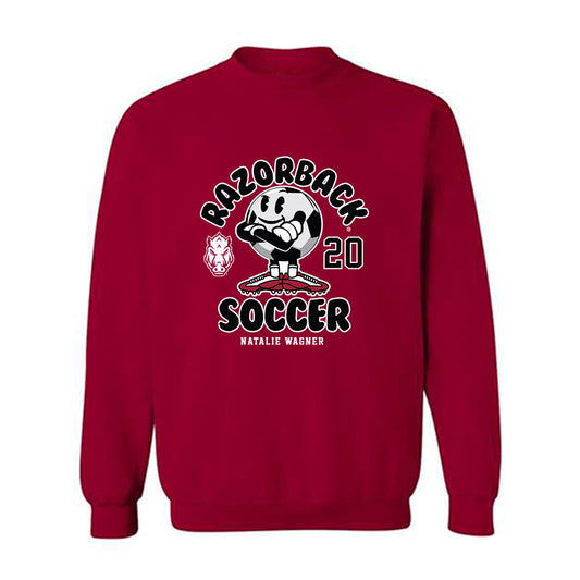 Arkansas - NCAA Women's Soccer : Natalie Wagner - Fashion Shersey Crewneck Sweatshirt-0