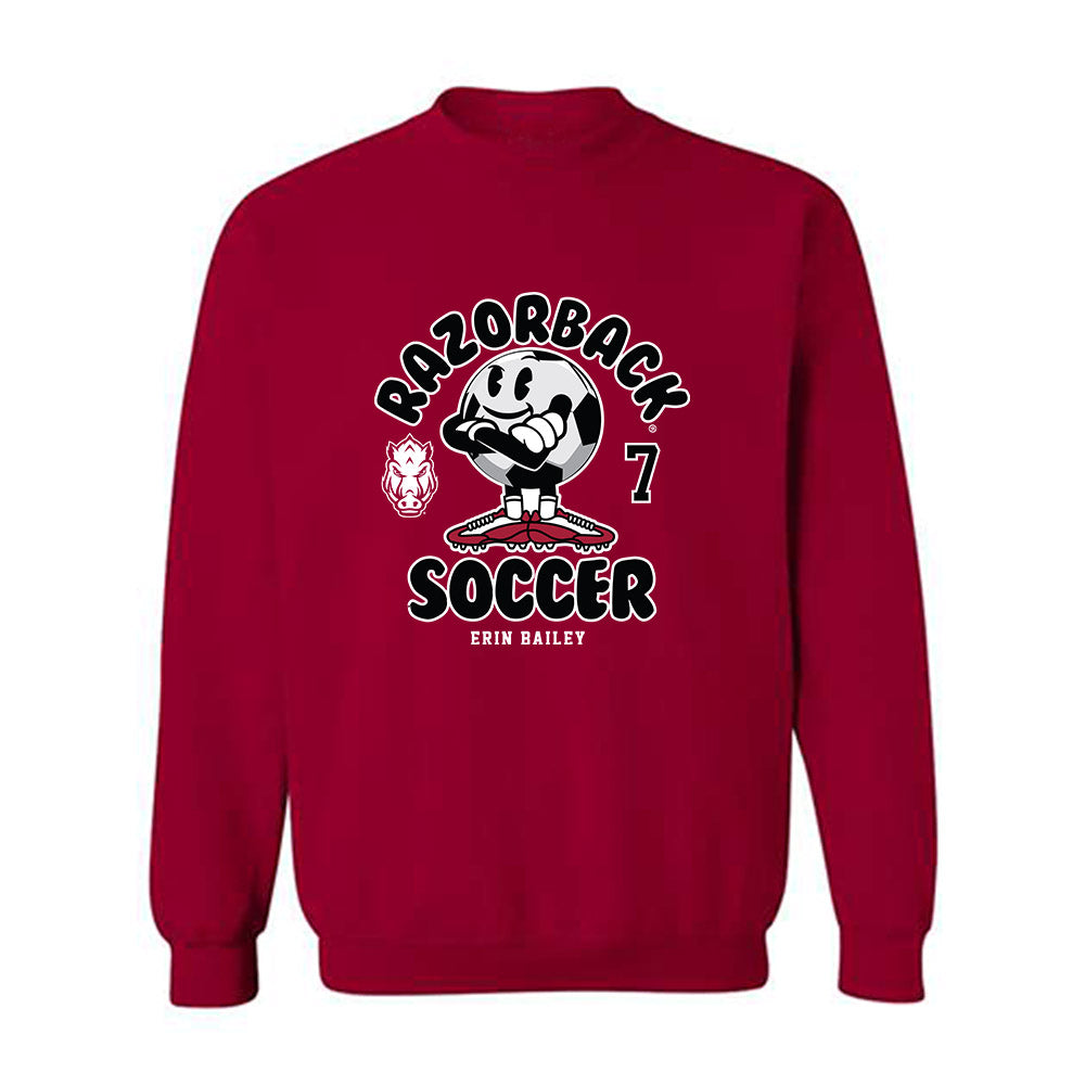 Arkansas - NCAA Women's Soccer : Erin Bailey - Fashion Shersey Crewneck Sweatshirt-0